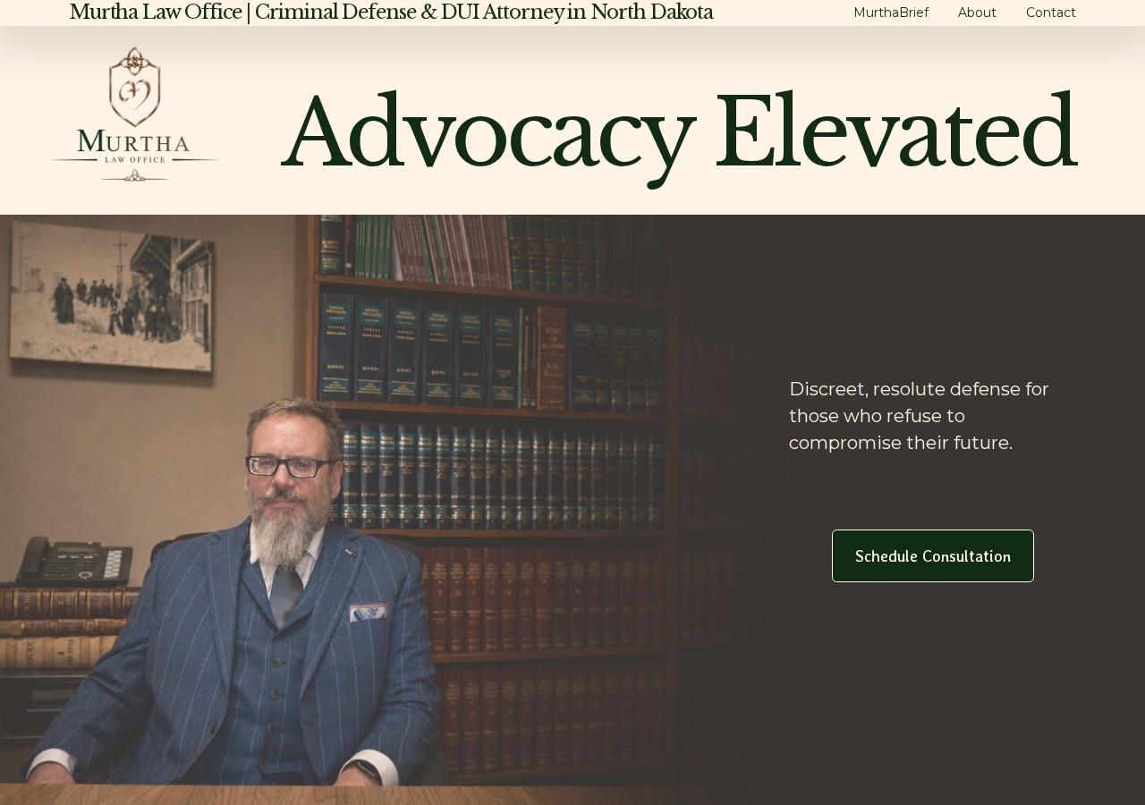 Murtha Law Office website homepage, designed by Storyteller Studios
