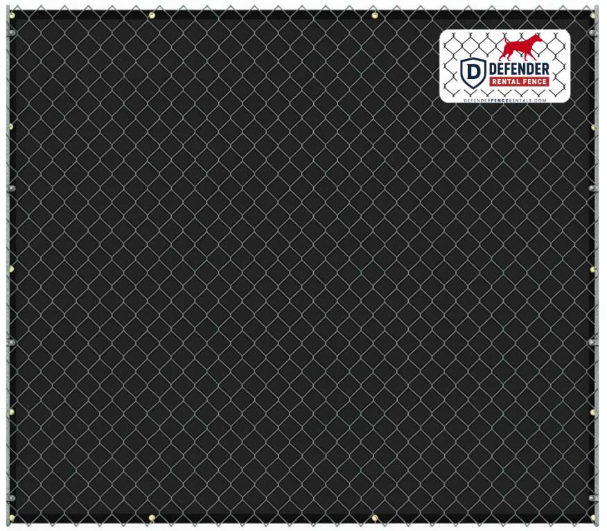 Temporary construction fence at a DFW project site