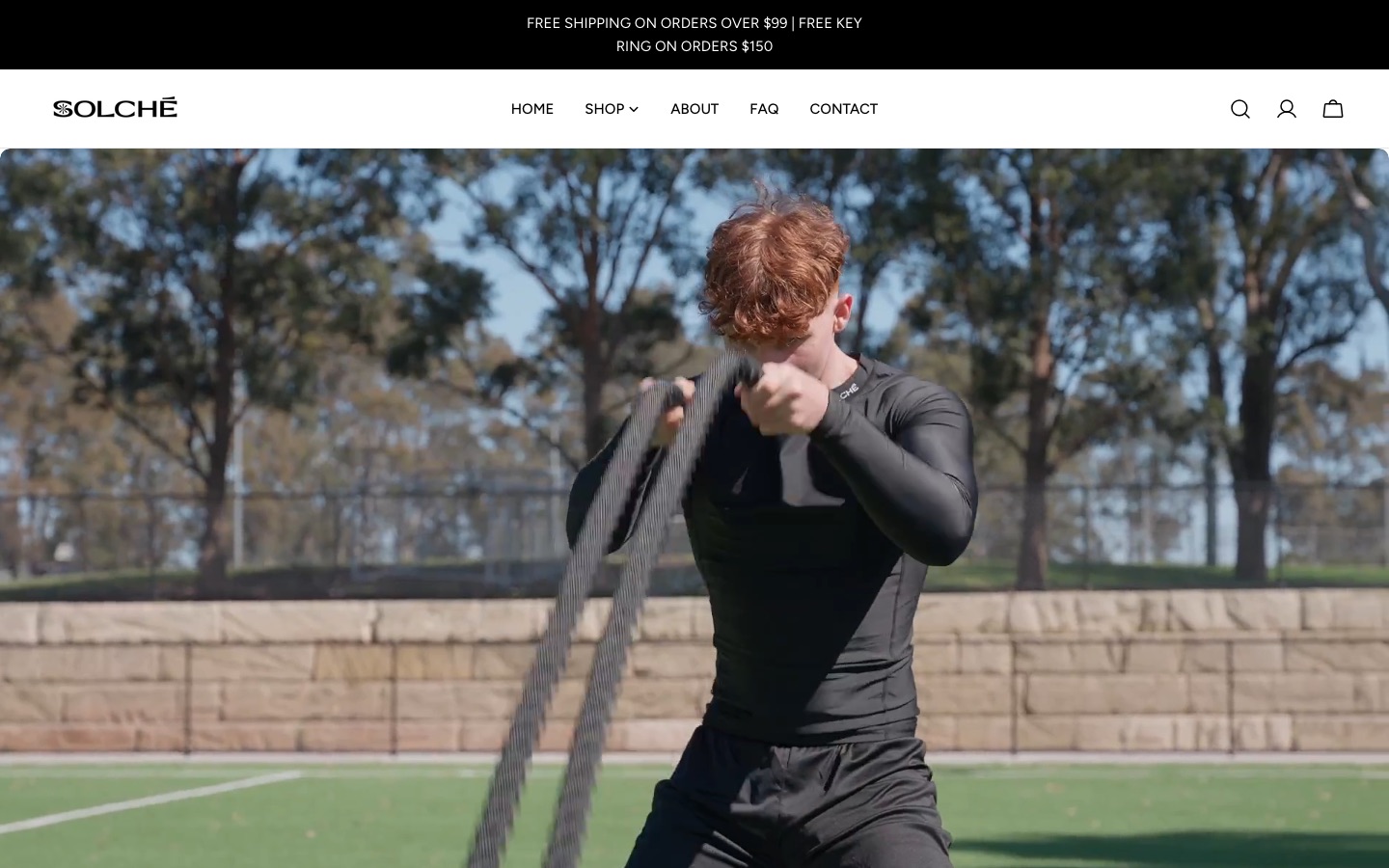 Solche compression wear online store homepage