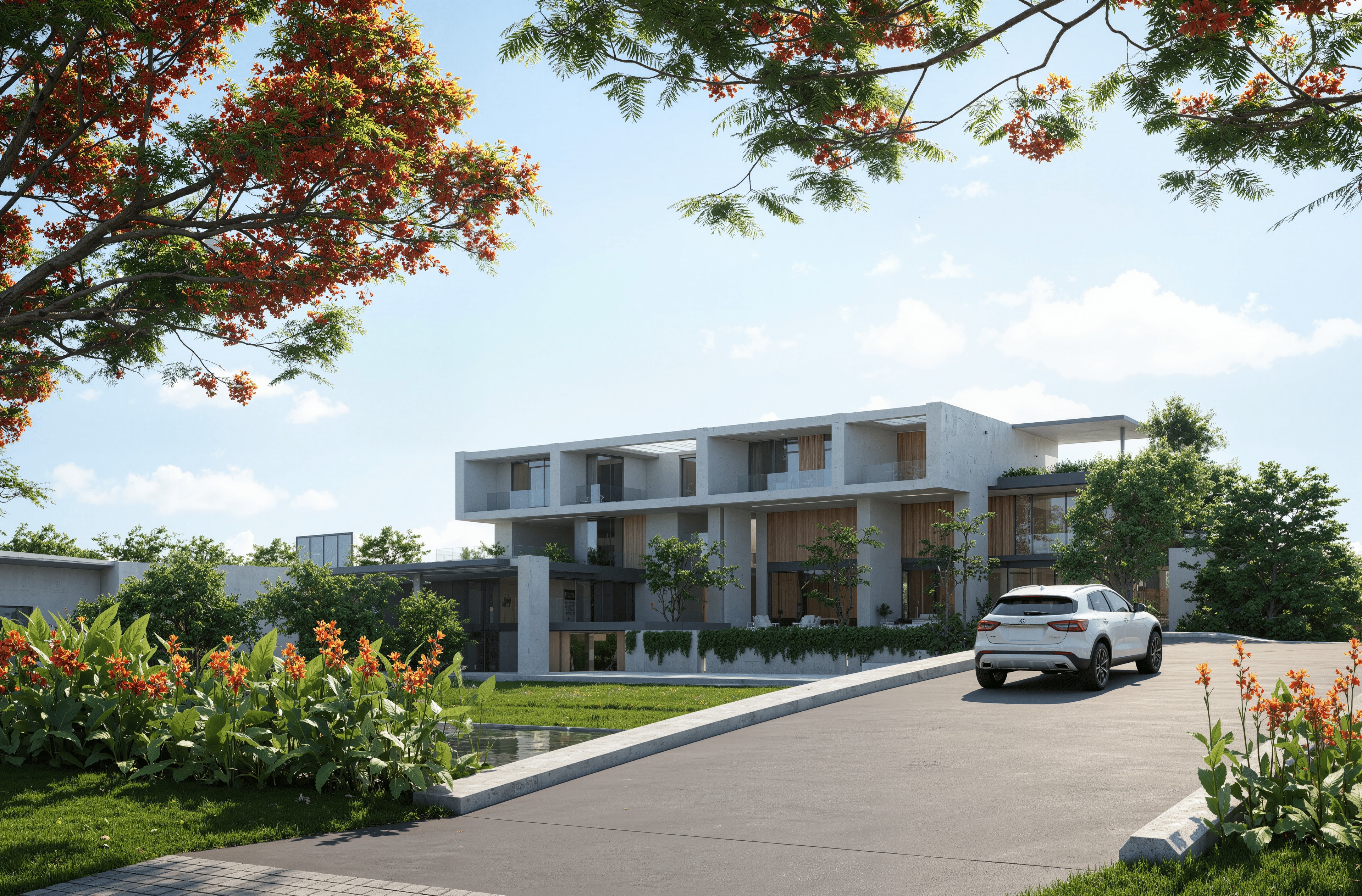 Supanimitkulkit Residence (Landscape) — Cancu Studio project in Ubon Ratchathani, Thailand