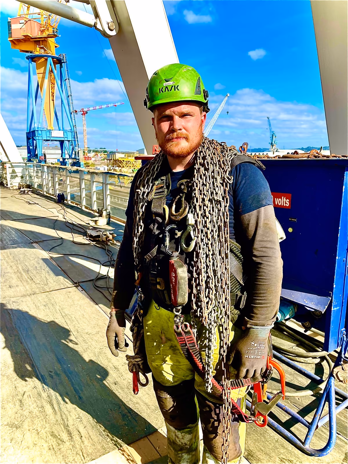 Lifting gear and safety equipment for offshore operations