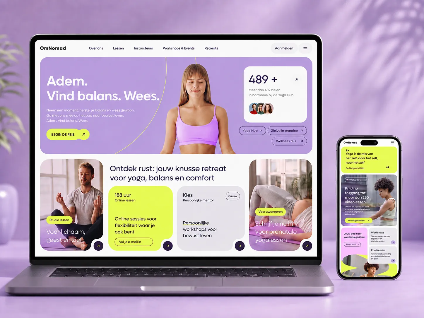 Aesthetics & Studio wellness website - Webflow development portfolio