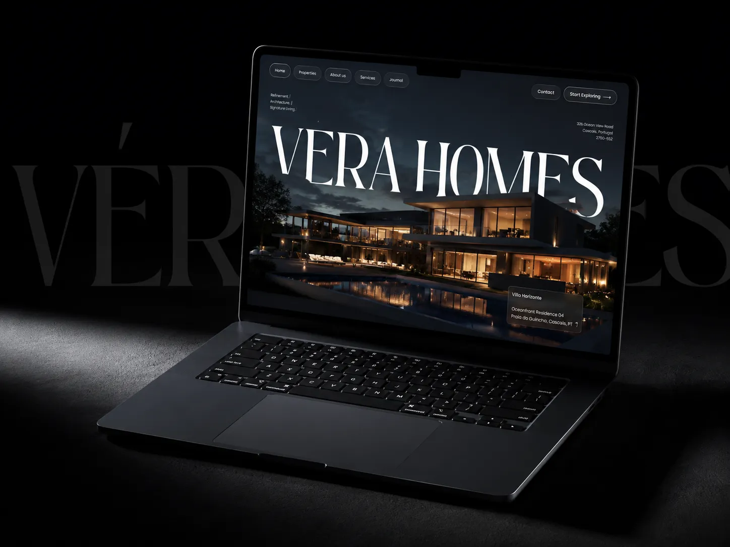 Vera Homes luxe vastgoed website - Maatwerk Webflow ontwikkeling