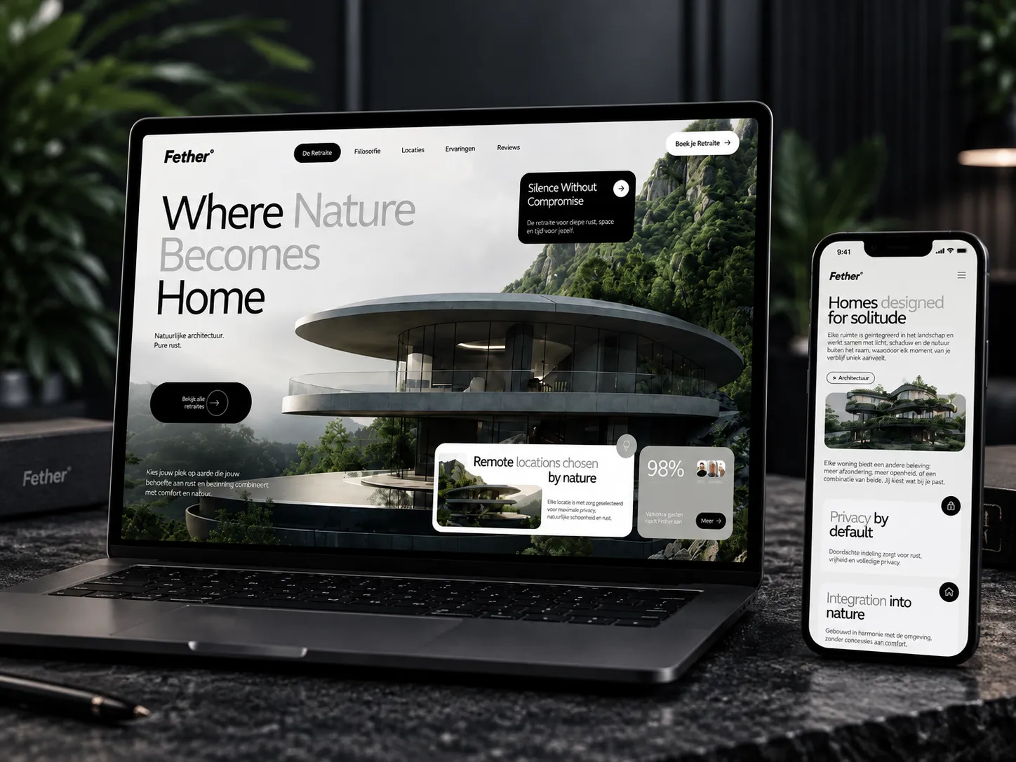 Eco Architecture website design - Webflow laten maken door Netflow