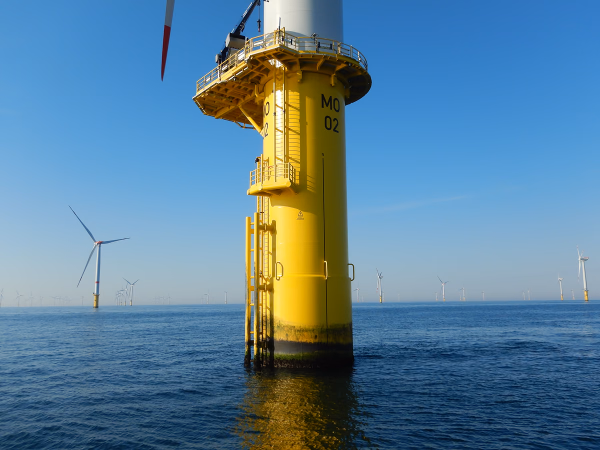 Inspektion und Instandhaltung im Offshore-Windpark Merkur