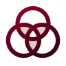 Three overlapping circles icon