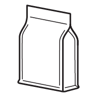 Flat Bottom pouch icon