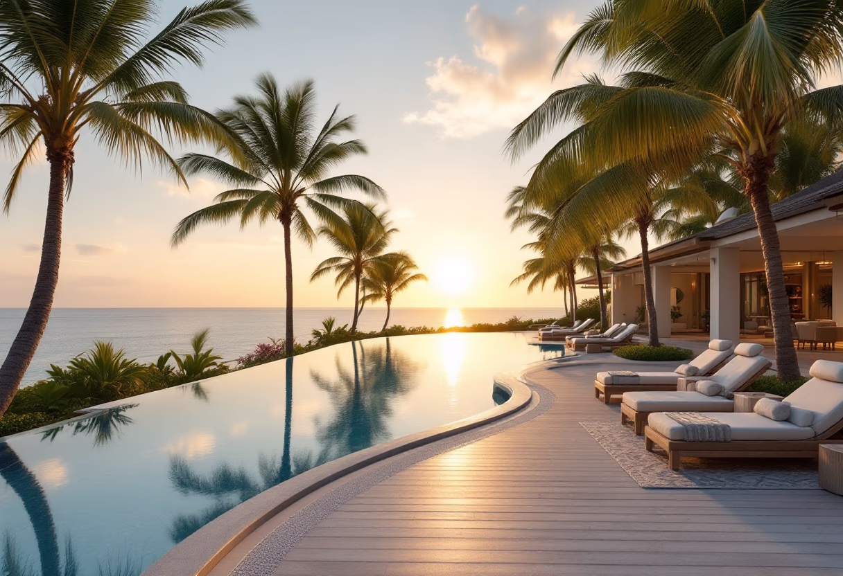 image of a luxury tropical resort