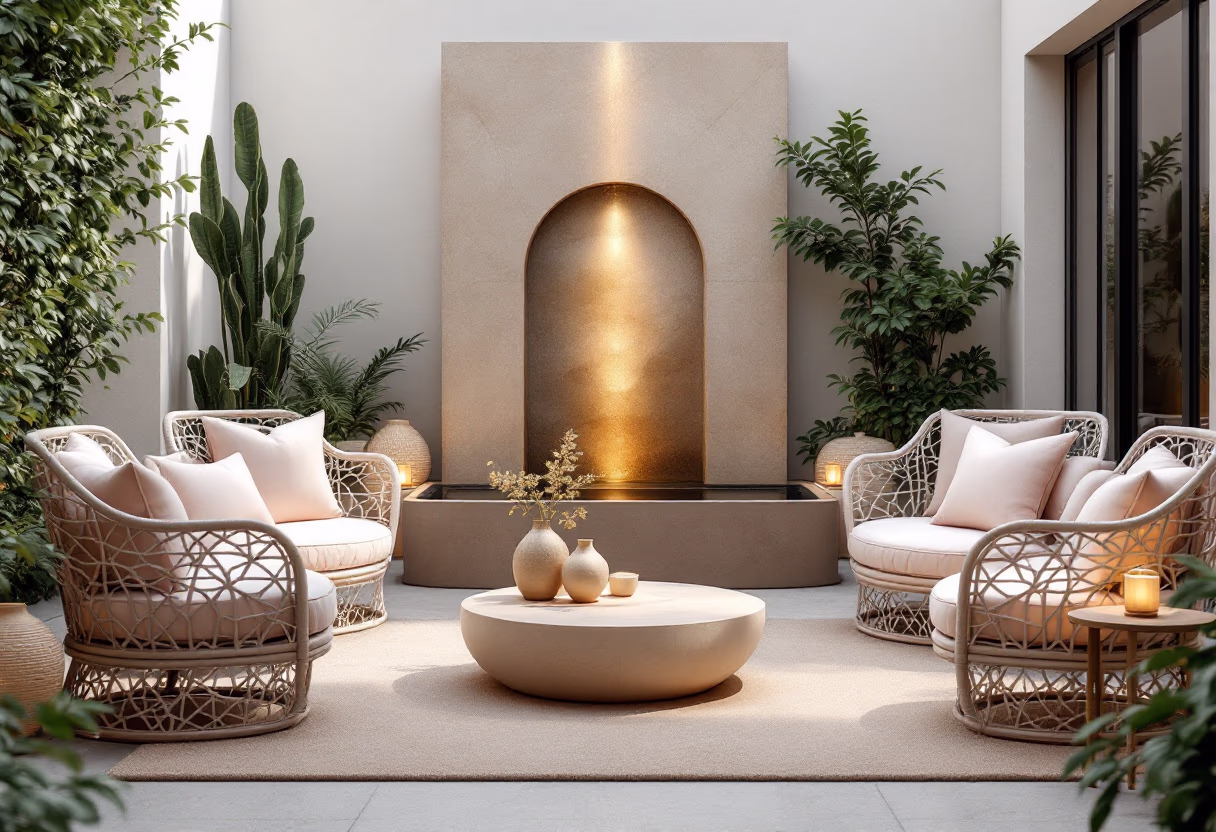 image of a modern patio design (for a landscaping service)