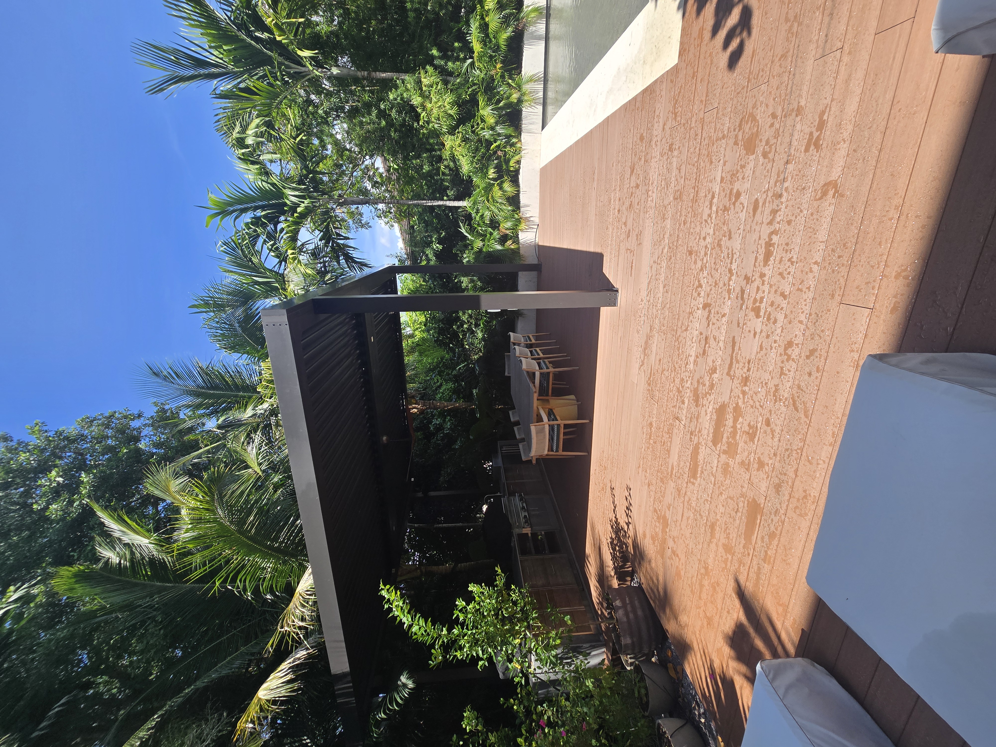 Roy TimberTech deck and screen railing project
