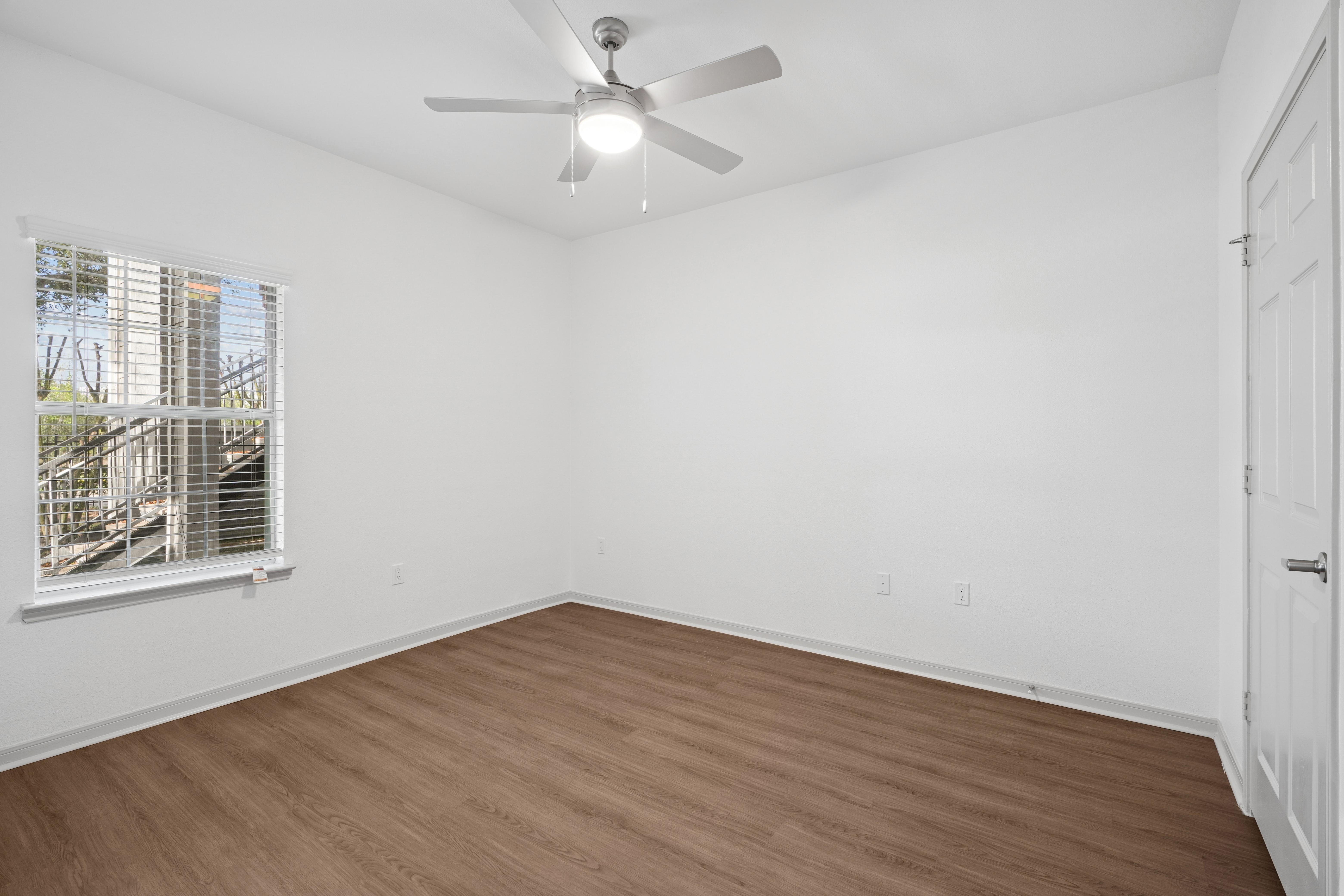 Open living room, dining room and kitchen area