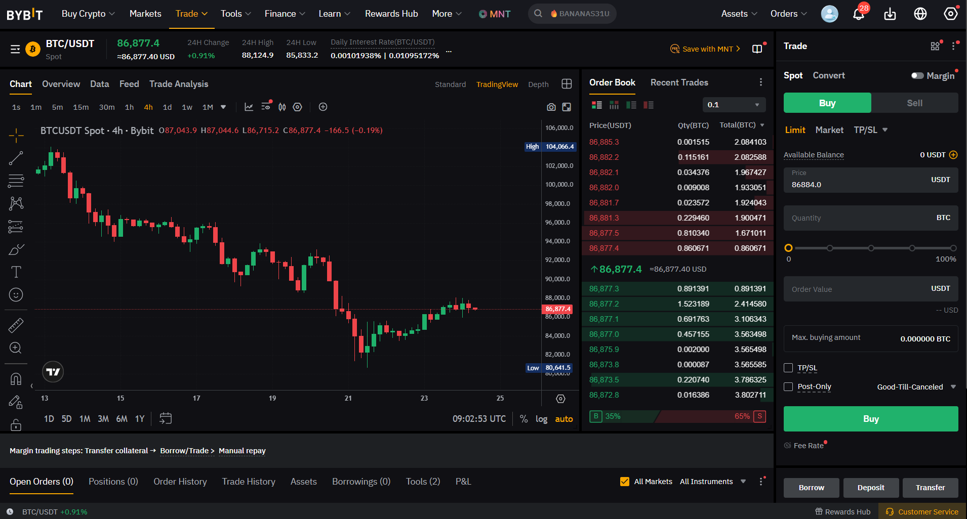Bybit Spot Trading