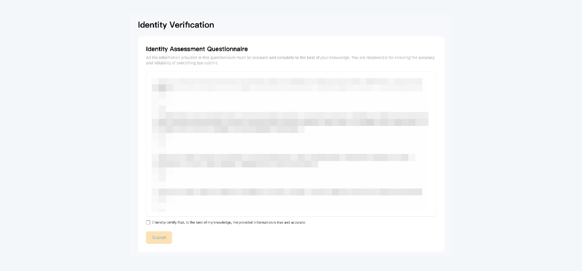Identity Assessment