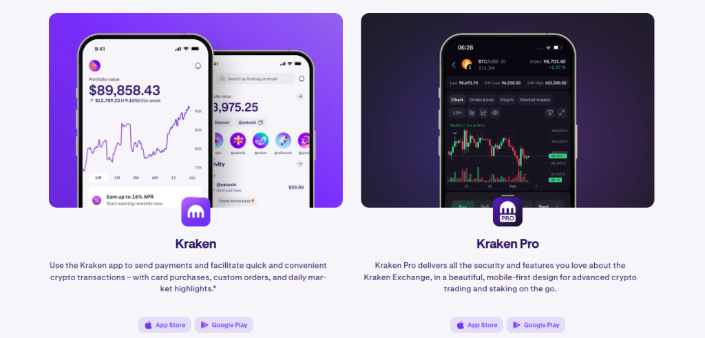 Kraken review: mobile apps