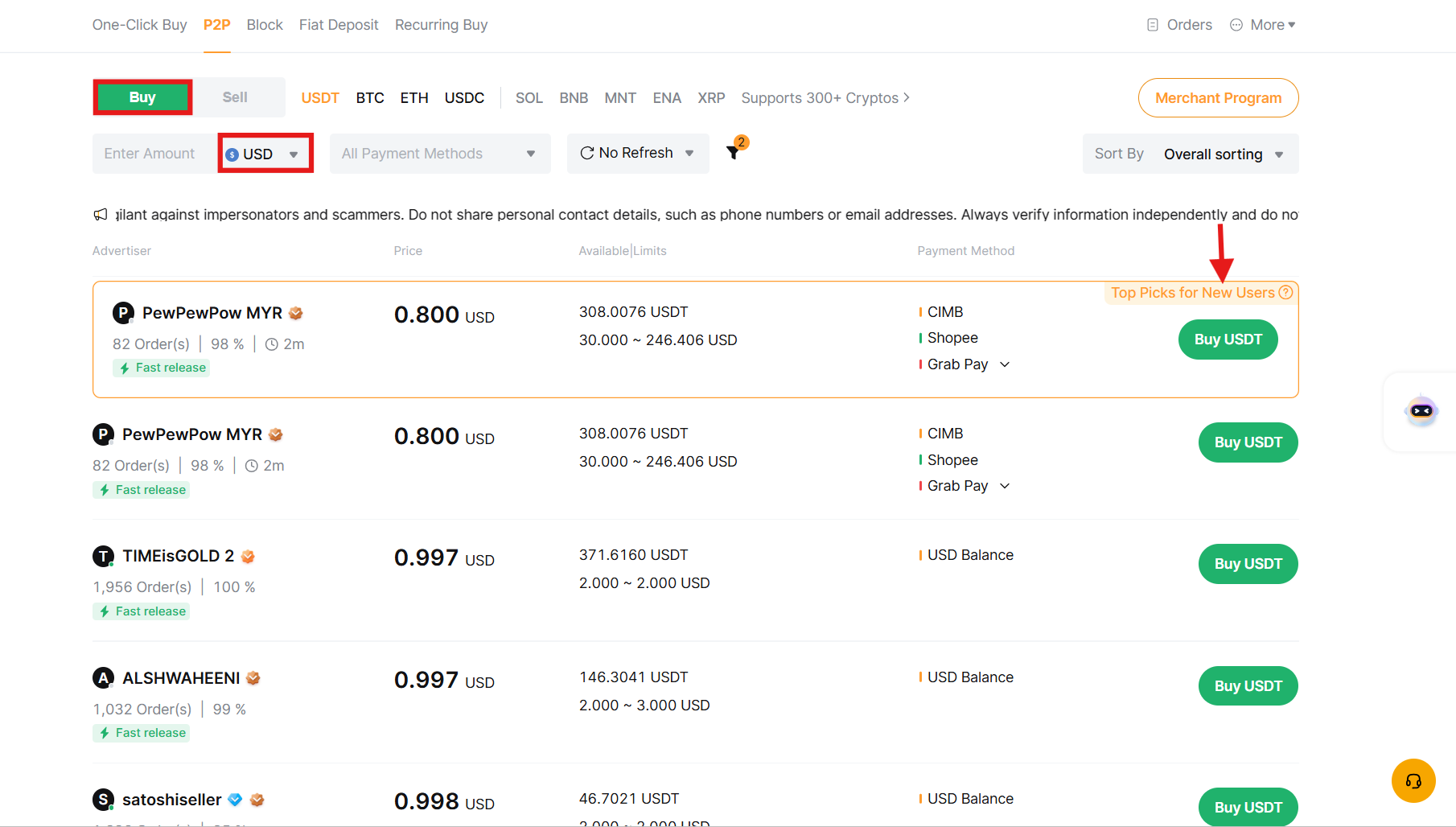 Bybit Fiat deposit