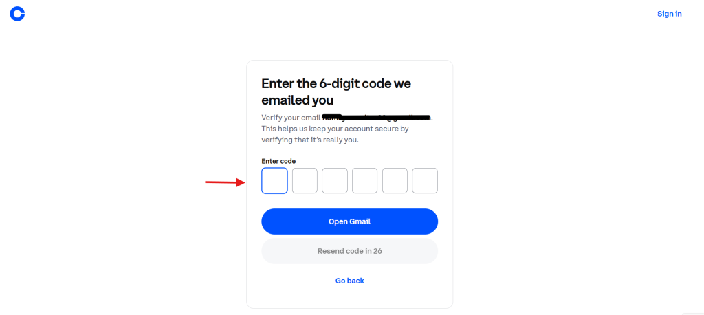 Coinbase Exchange Tutorial: sign-in verification code