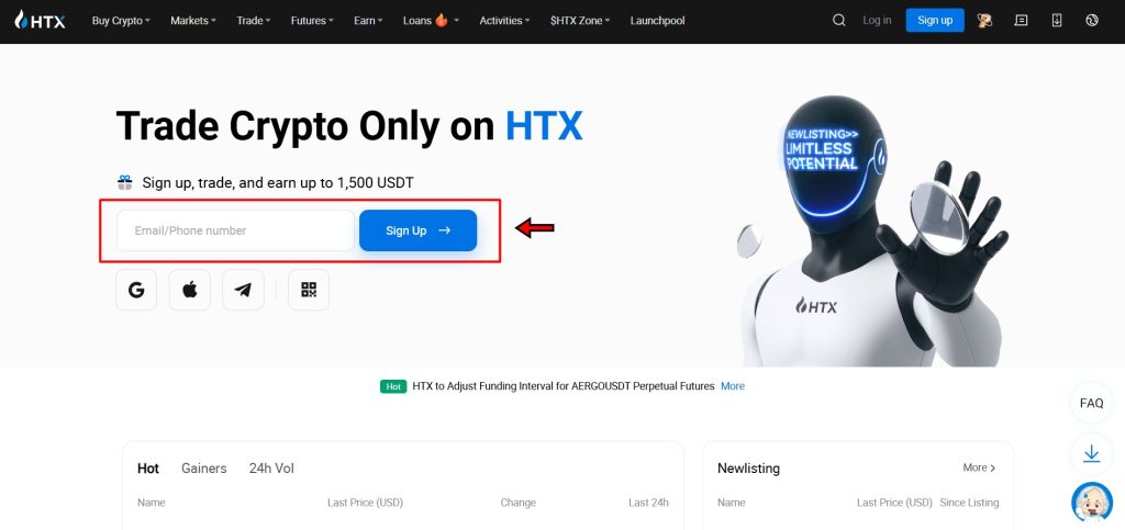 HTX exchange Tutorial