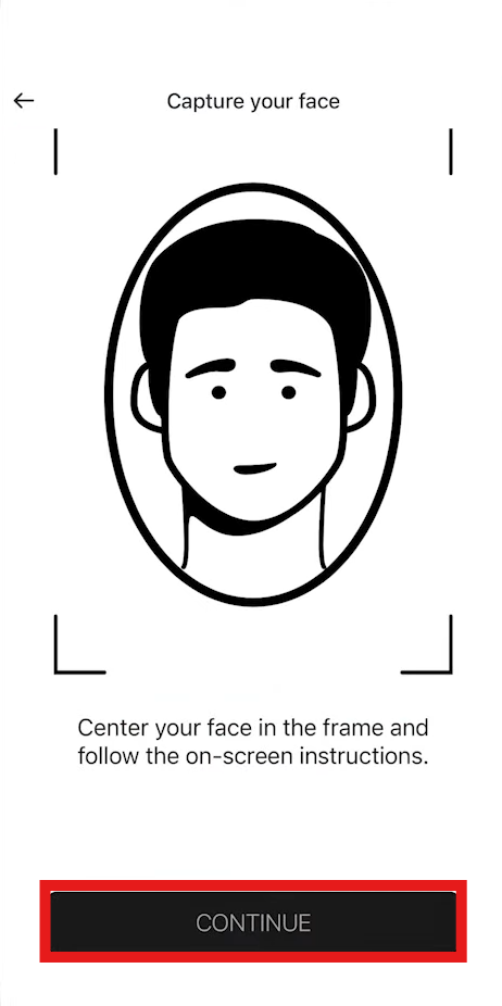 BitMart app KYC Tutorial: Verification selfie