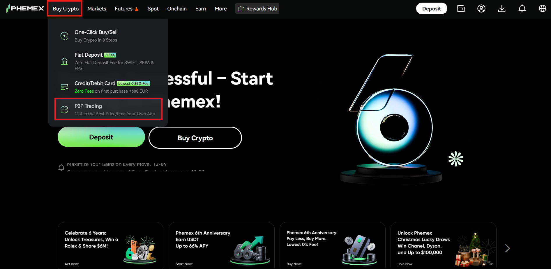Phemex P2P