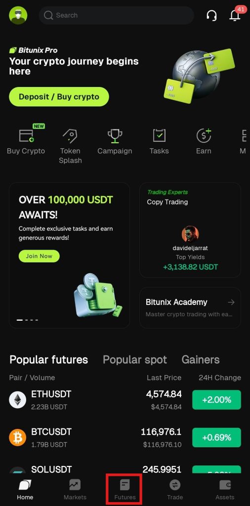 Bitunix Copy trading App Tutorial