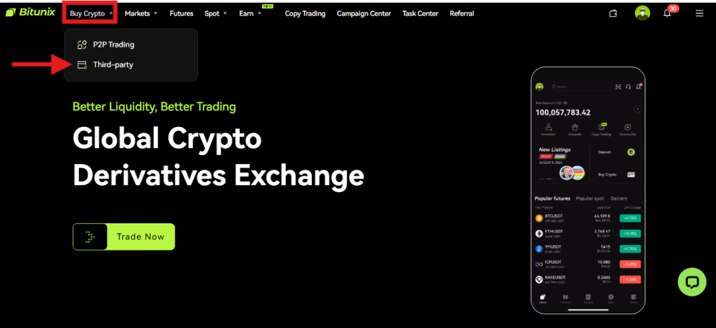 Bitunix third-party