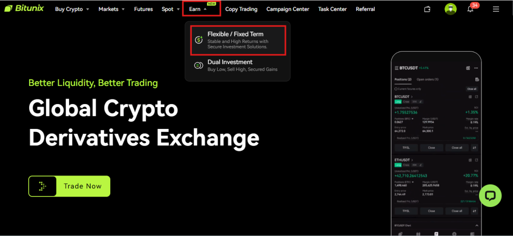 Bitunix Earn