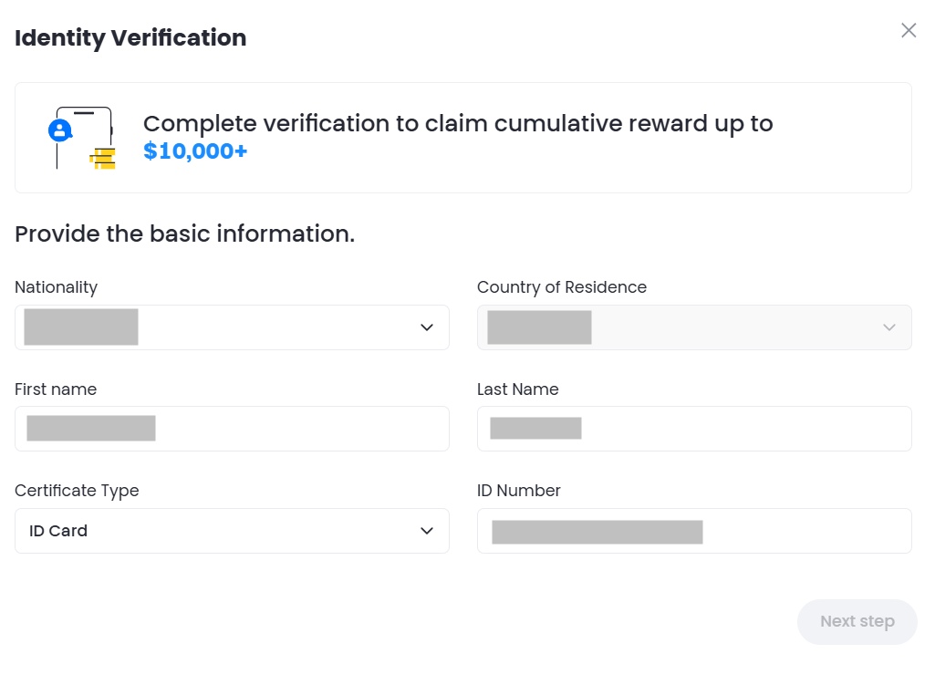 Gate.io KYC Tutorial: Details requirement for verification