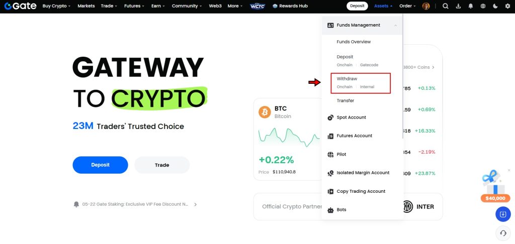 Gate.io Withdrawal Tutorial