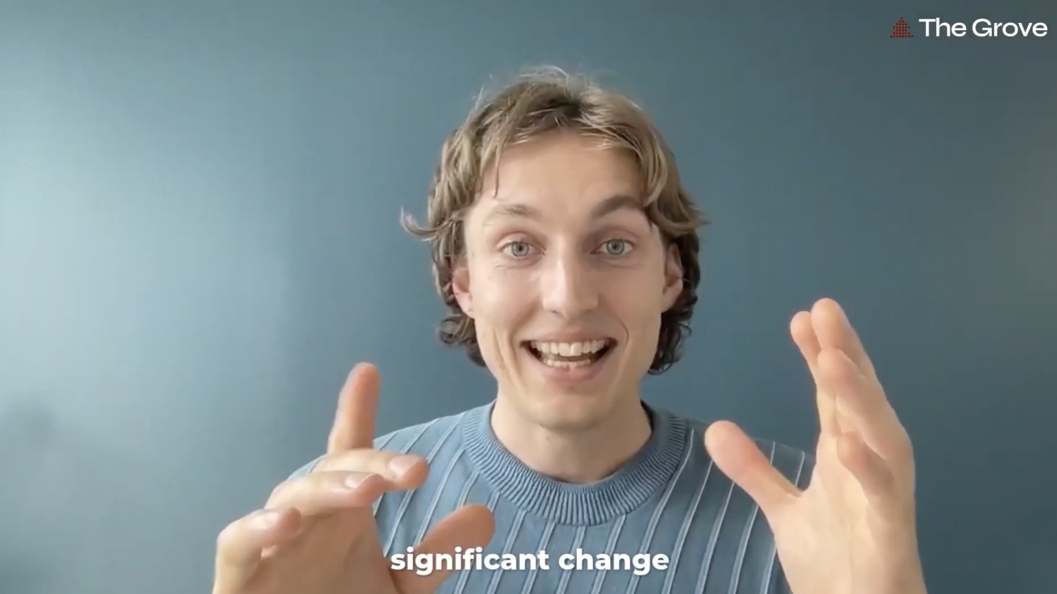 Blake Newcomer speaking to camera in the welcome video