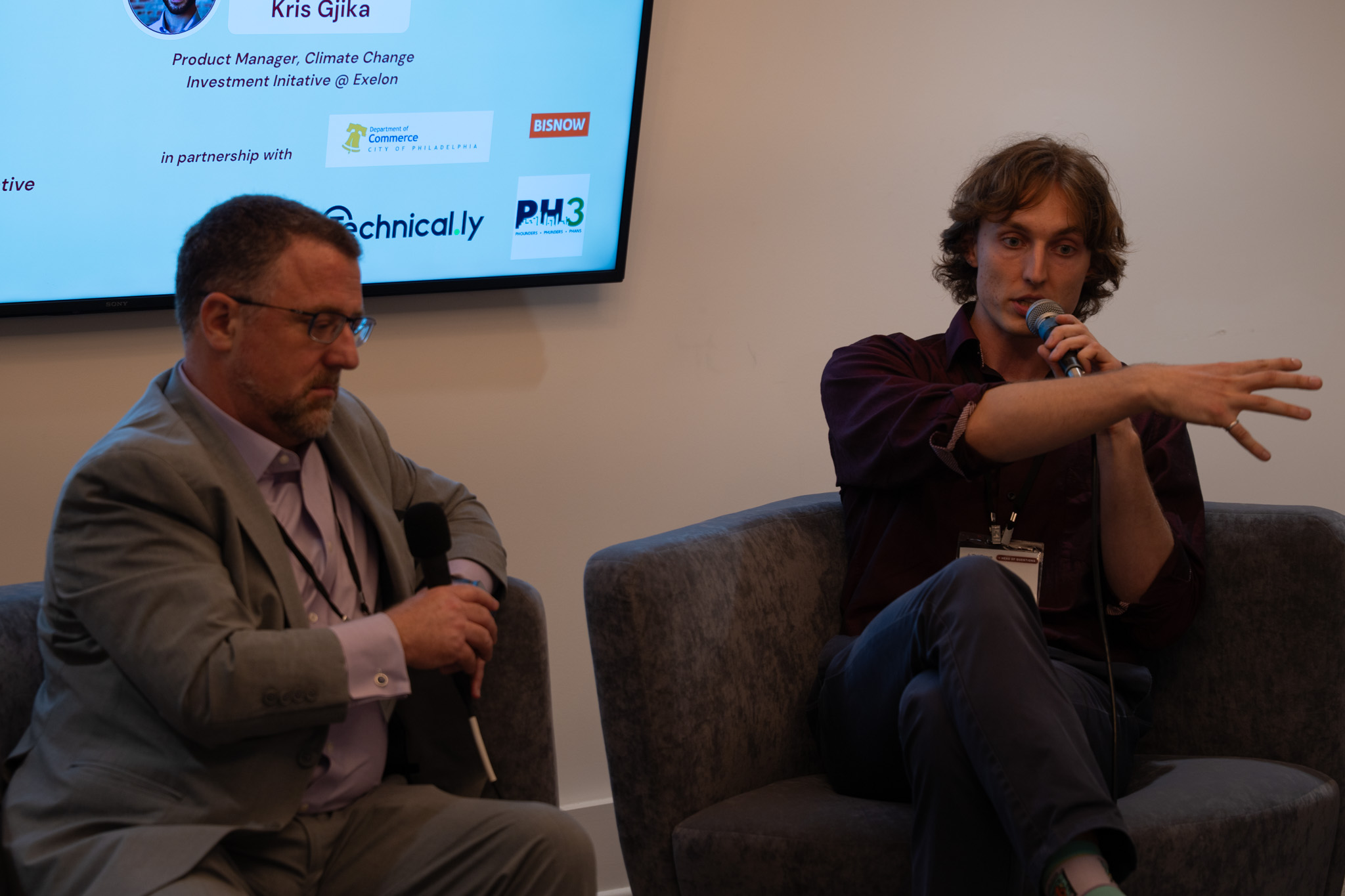 Blake Newcomer and Stephen Bennett of PJM in the fireside chat