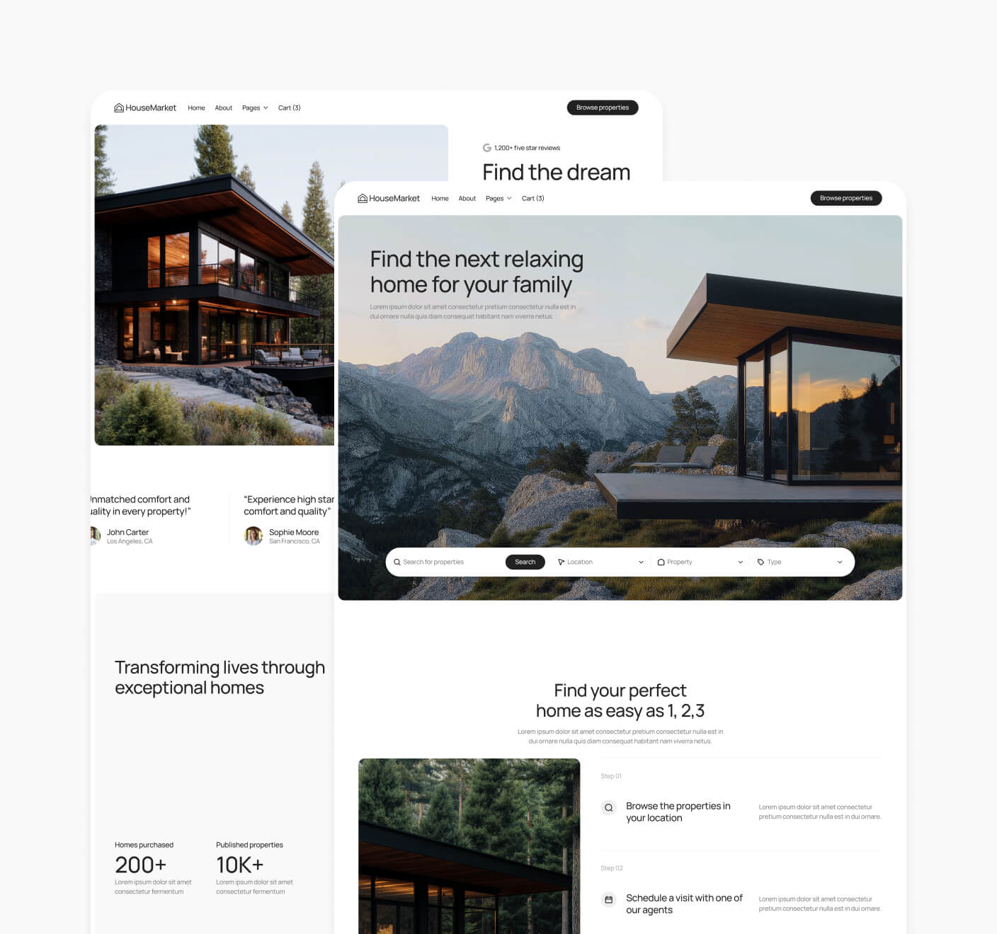 HouseMarket - 24+ Pages Included - Real Estate Webflow Template