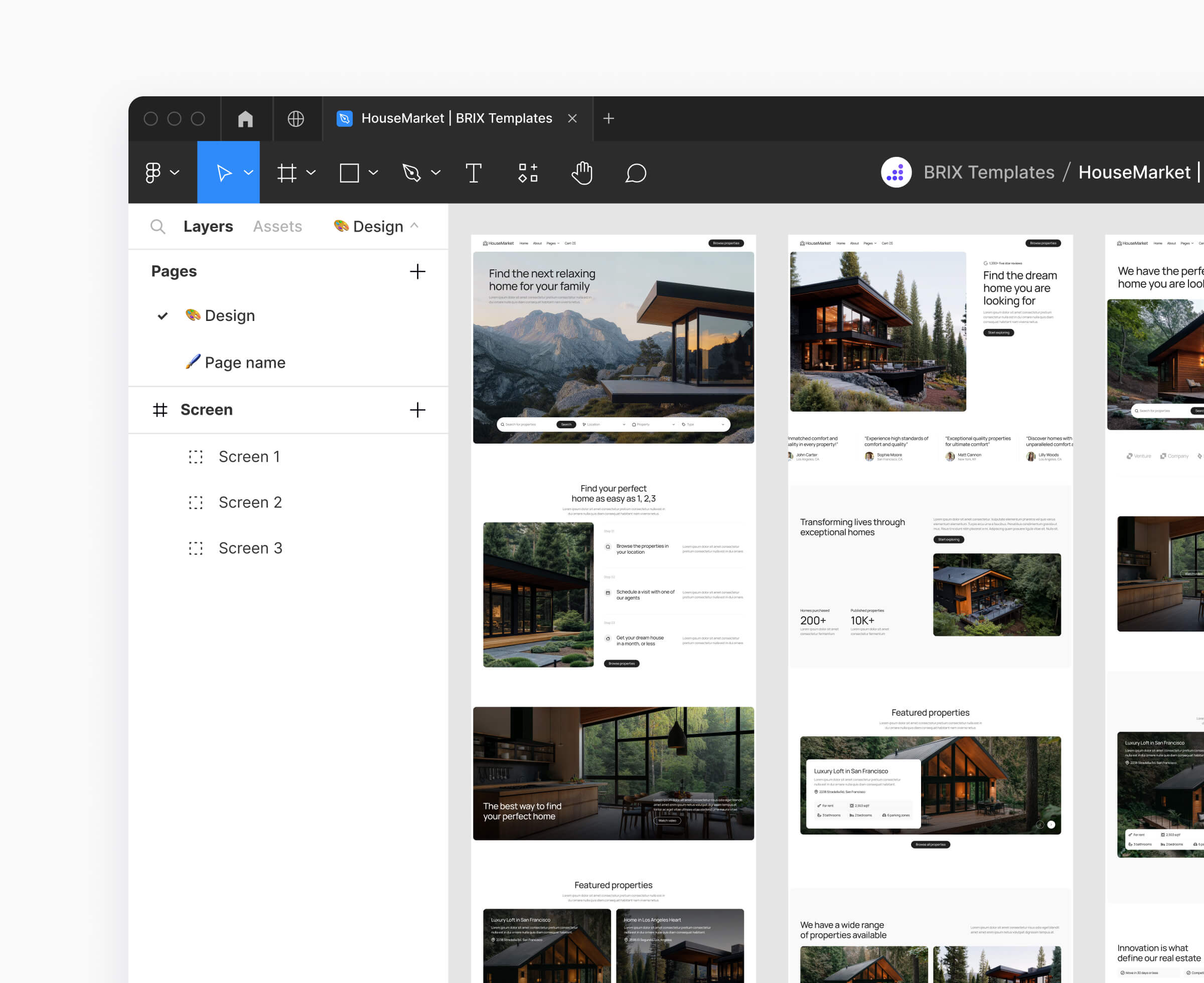 HouseMarket - Figma File Included - Real Estate Webflow Template