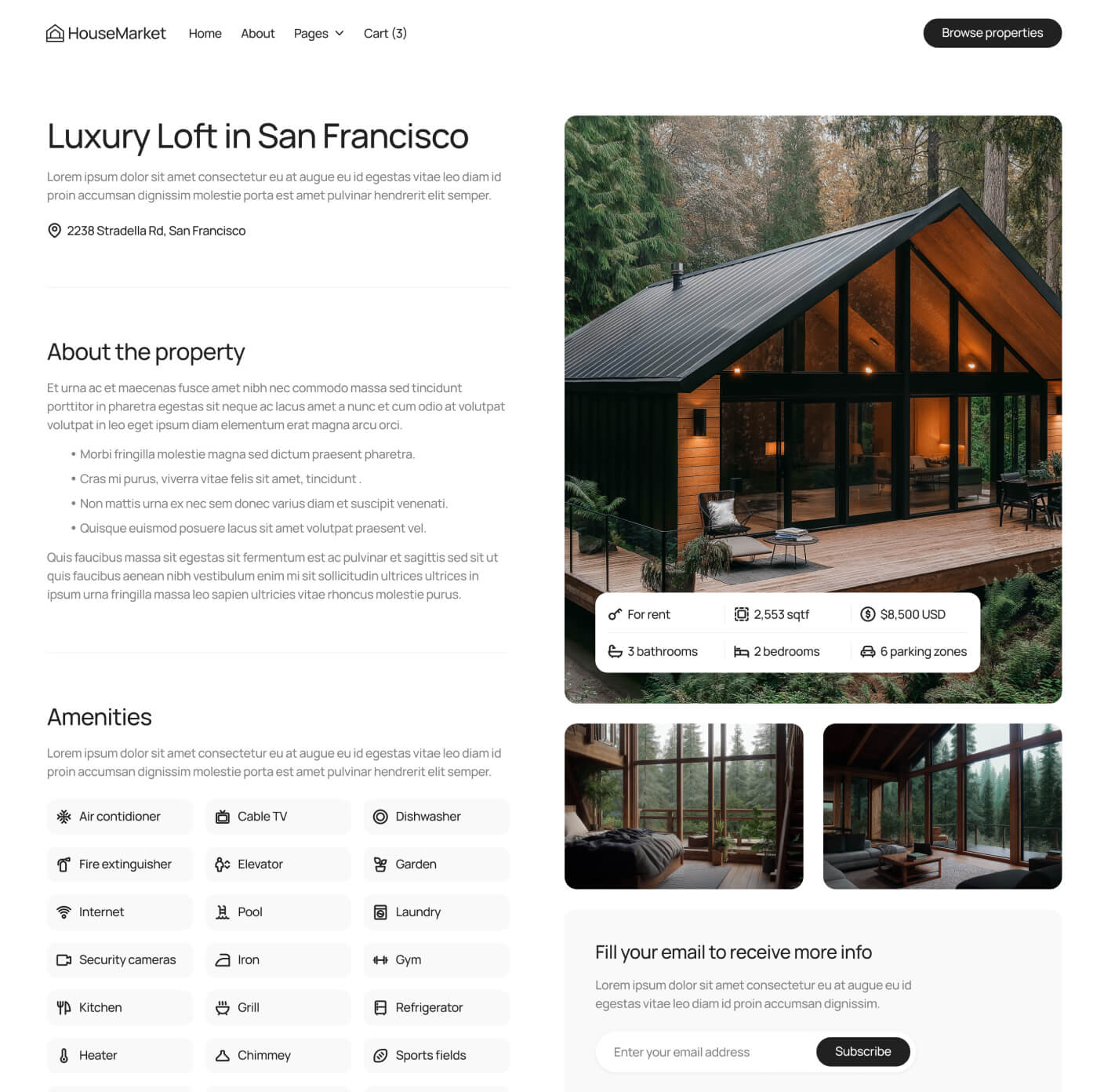 HouseMarket - Property Single Page - Real Estate Webflow Template