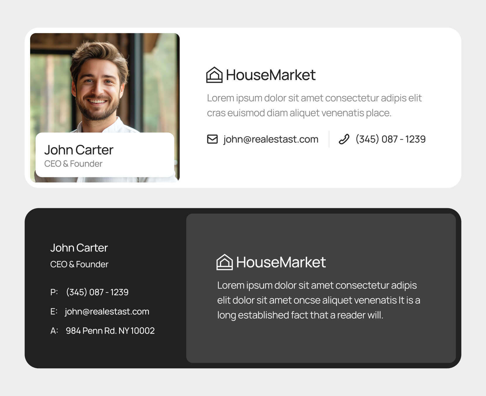 HouseMarket - Email Signature Included - Real Estate Webflow Template