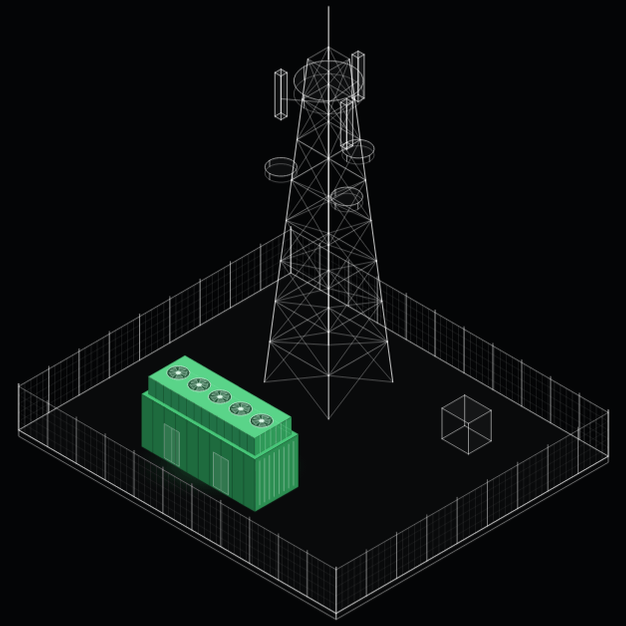 DataPod sited at a telco tower