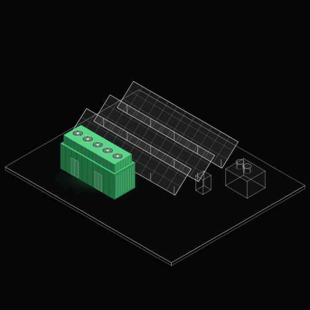DataPod sited at a solar farm