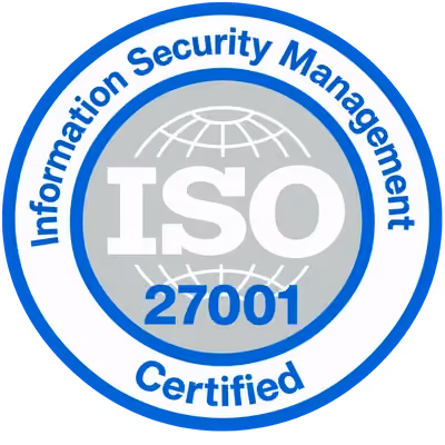 ISO 27001 certified