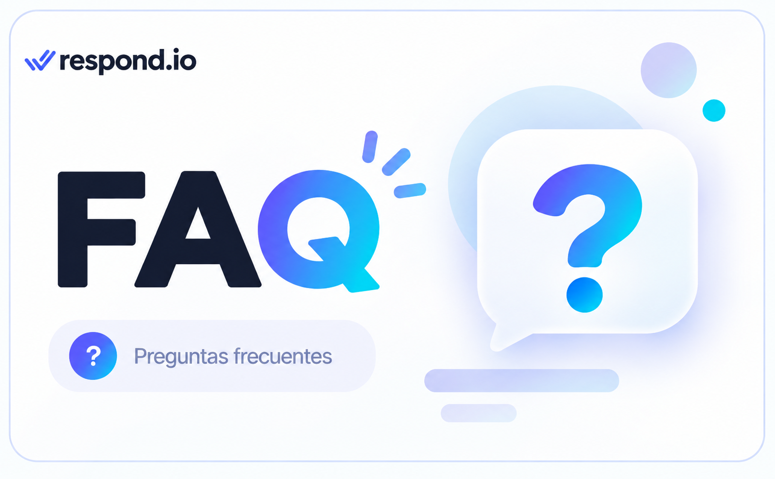 Ilustración FAQ respond.io