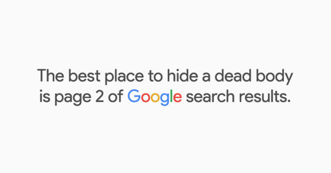 Where to hide results in Google