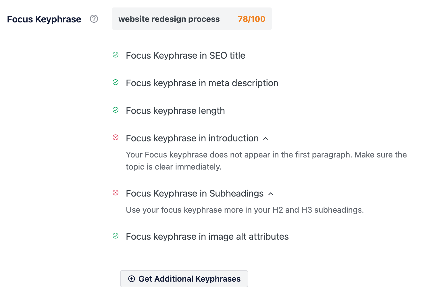 how to choose pages to optimize keyword
