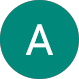 Circle with dark gray background and white letter S in the center.