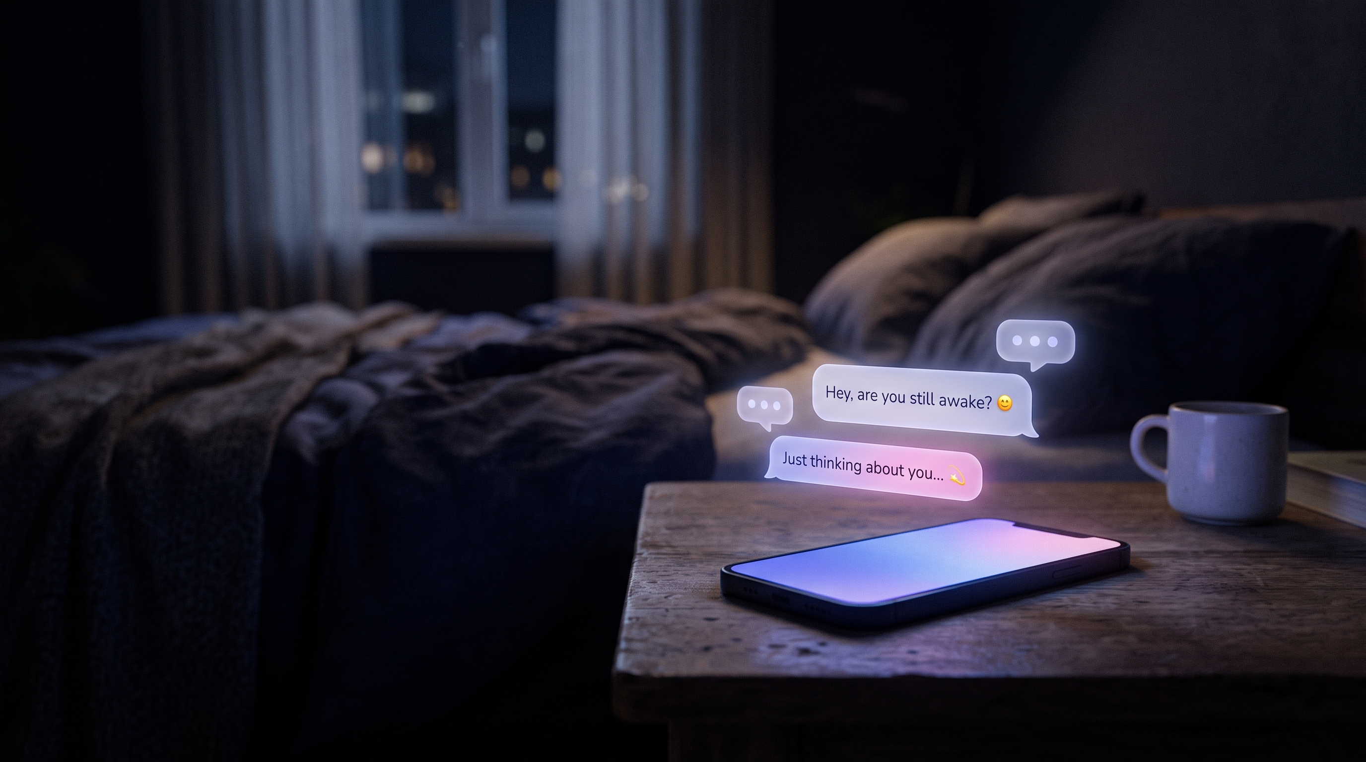 a phone on a table