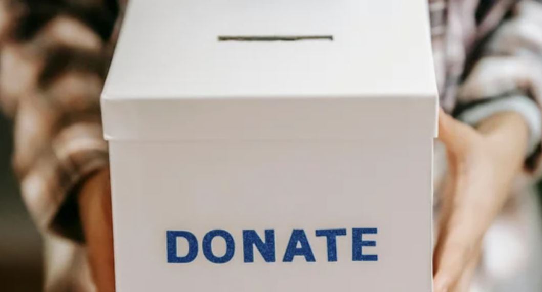 A donation box