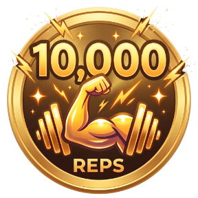 10,000 reps medal