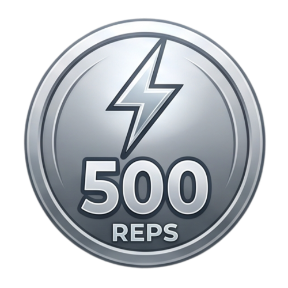 500 reps medal