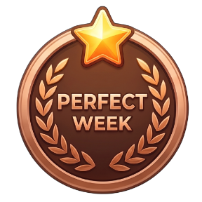 Perfect week medal