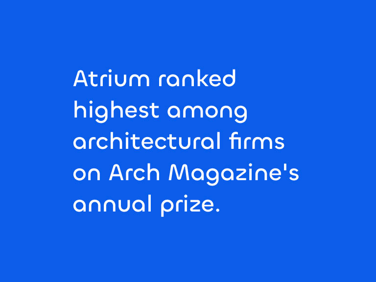 Atrium named one of the best architectural firms in Florida.