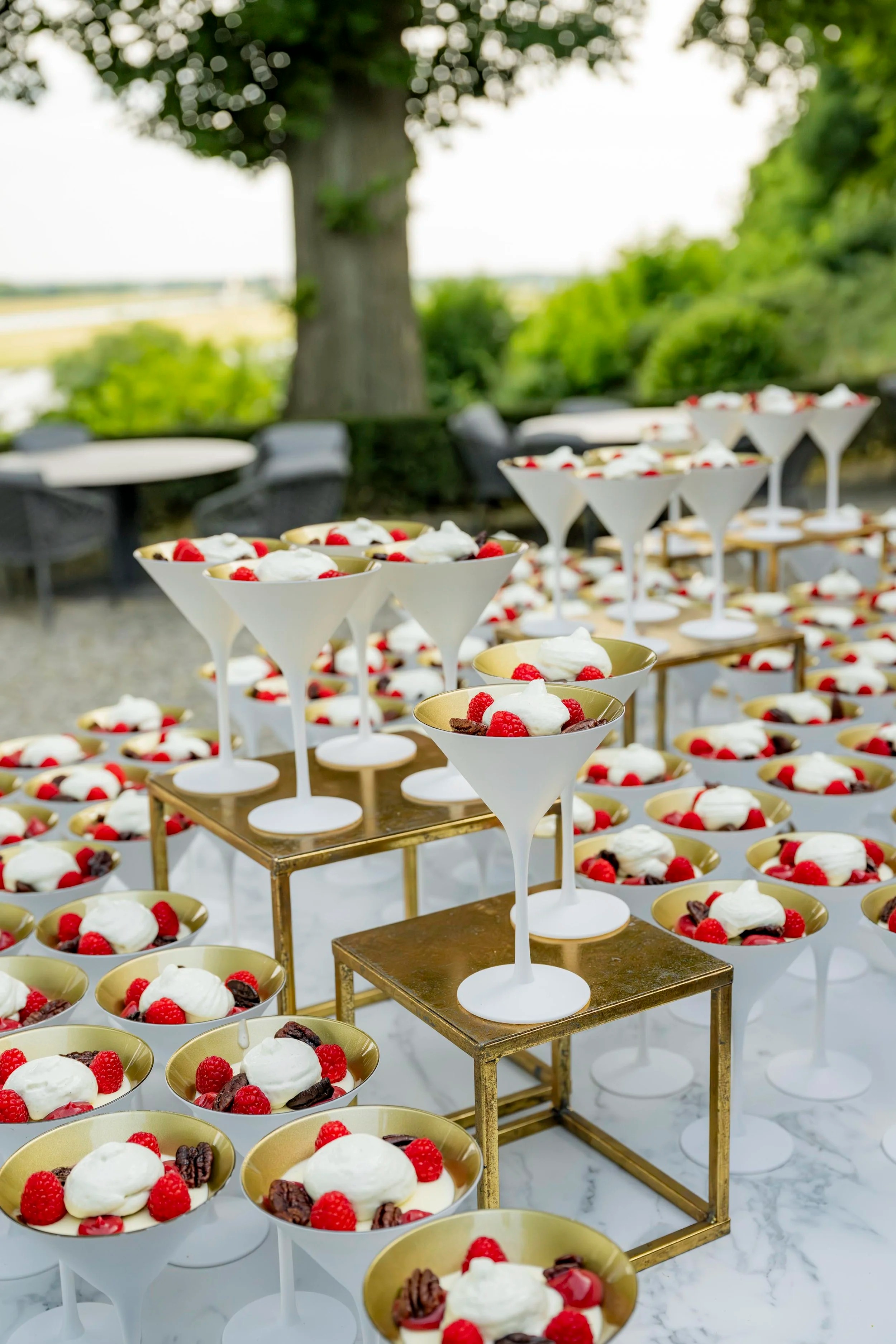 Dessert met uitzicht