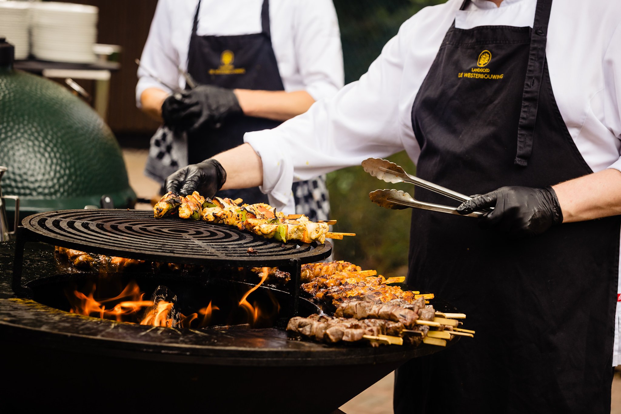 Spiesen op de barbecue