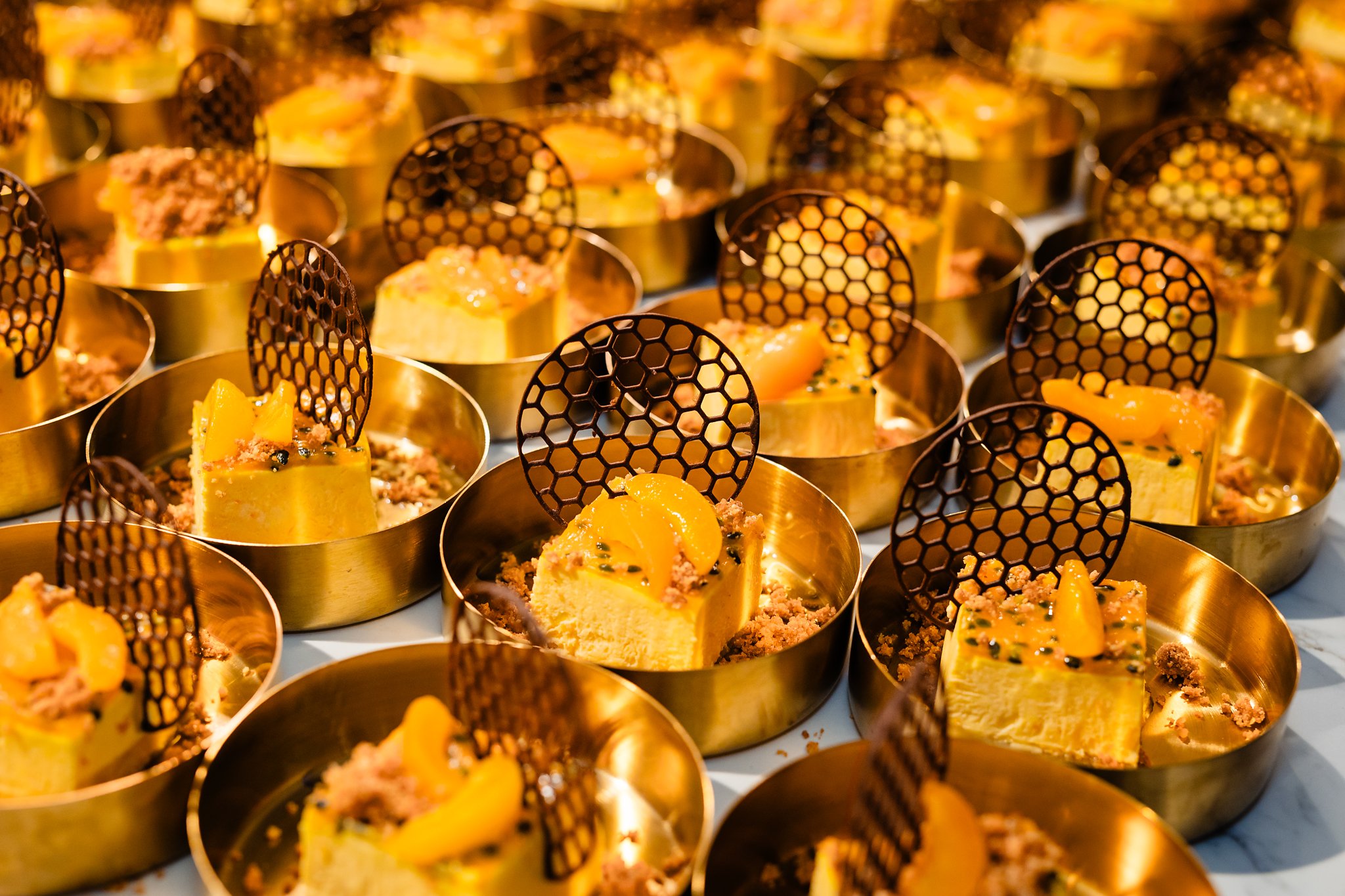 Desserts tijdens het walking dinner